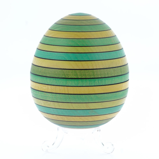 Imagen de Huevo de madera Tententieso - Verde