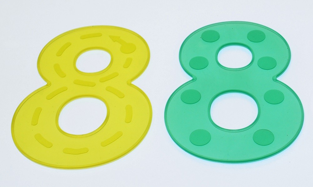 Imagen de Números de silicona translúcidos