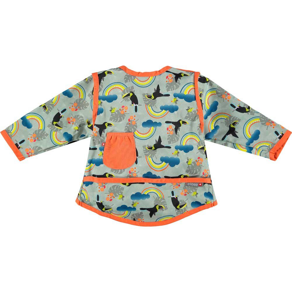 Imagen de Babero bebé "Tucan" impermeable con mangas