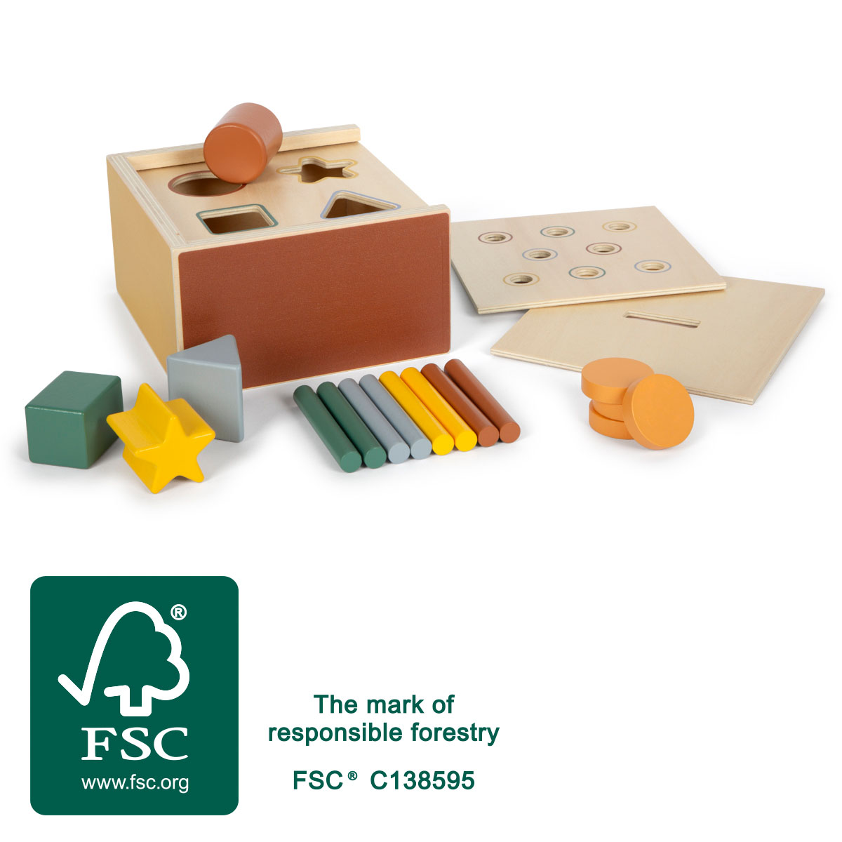 Imagen de Juego de encajar formas Montessori