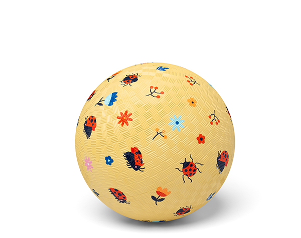 Imagen de Pelota de caucho natural "Mariquitas" 13 cm Little L