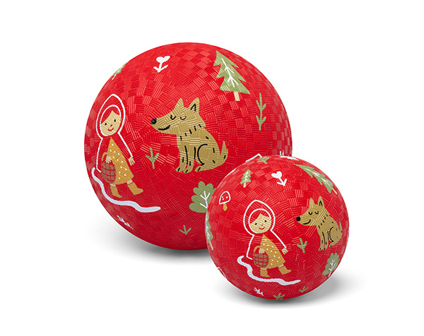 Imagen de Pelota de caucho natural "Caperucita Roja" 13 cm Little L