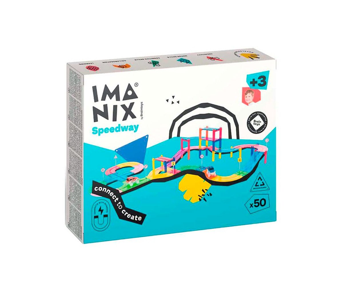 Imagen de Imanix Pista de Carreras 50 piezas - Braintoys