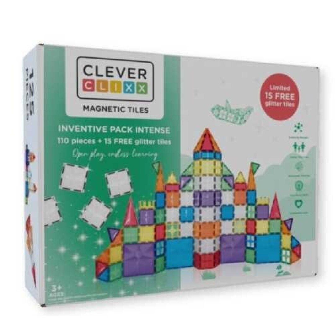 Imagen de CLEVERCLIXX Pack Birthday 110 piezas colores vivos+15 piezas glitter gratis