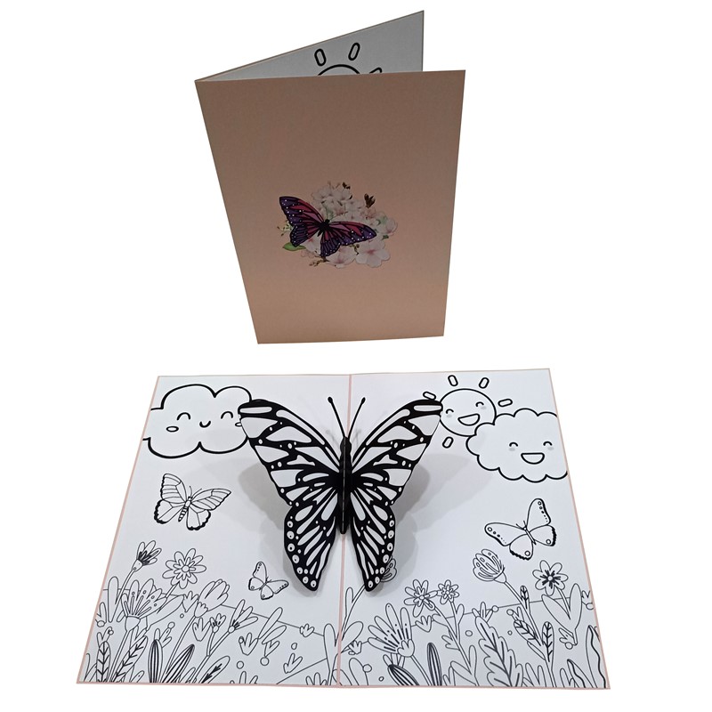 Imagen de Pop-up Mariposa en un jardín