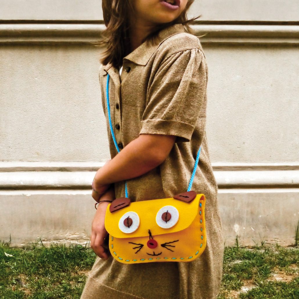 Imagen de Kit de Costura bolso: Gato Amarillo