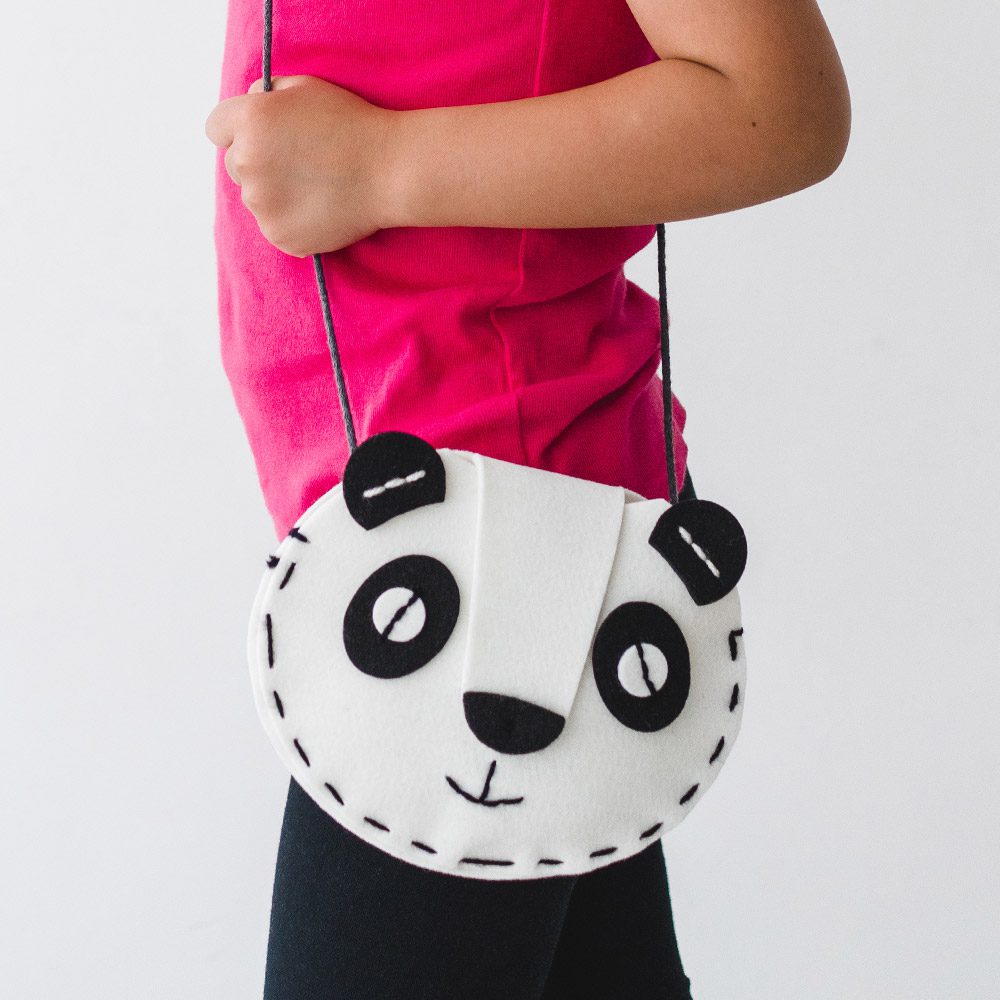 Imagen de Kit de costura bolso: Oso panda