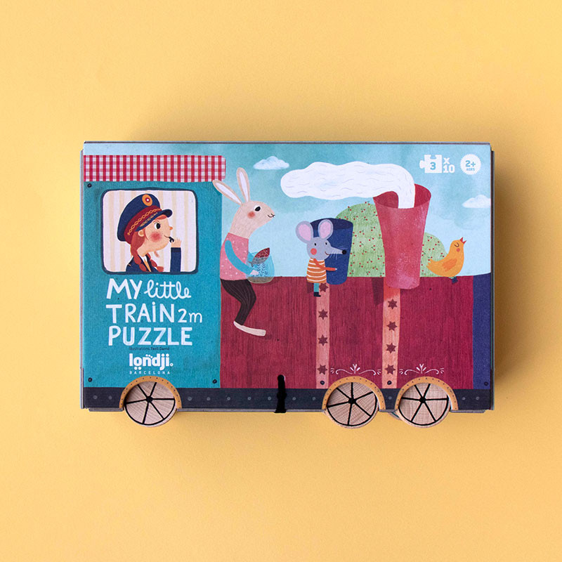 Imagen de My little train -10 puzzles de 3 piezas