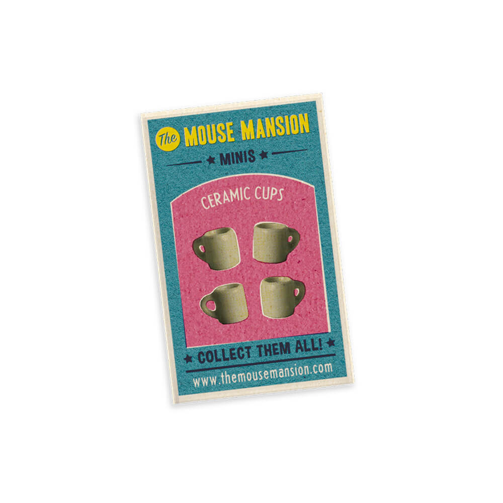 Imagen de Minis – Pack de 4 tazas de porcelana – La Casa de los Ratones
