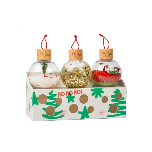 Imagen de Set de 3 bolas de Navidad sensoriales Petit Boum