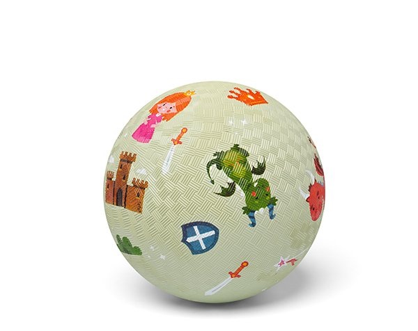 Imagen de Pelota de caucho natural "Dragones" 13 cm Little L