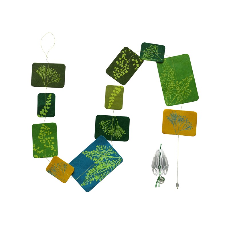 Imagen de Guirnalda de papel Herbario Verdes Verano