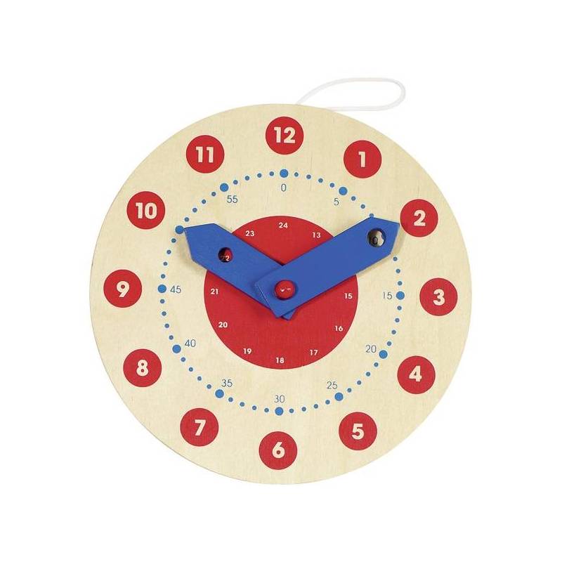 Imagen de Reloj de madera, aprende a leer la hora