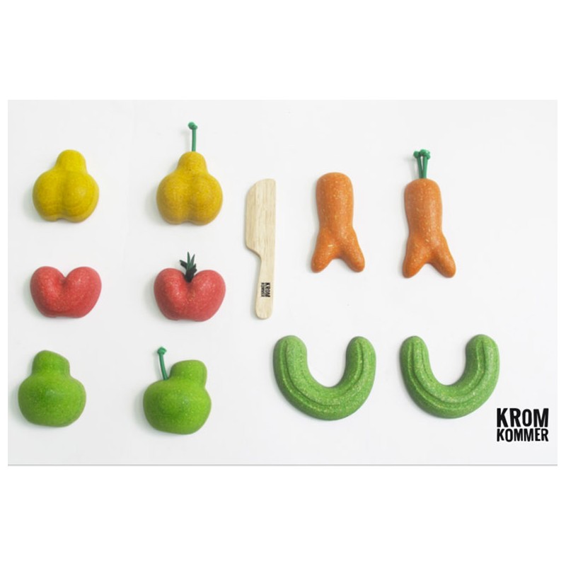 Juguete Set De Frutas Y Verduras Imperfectas Plan Toys 