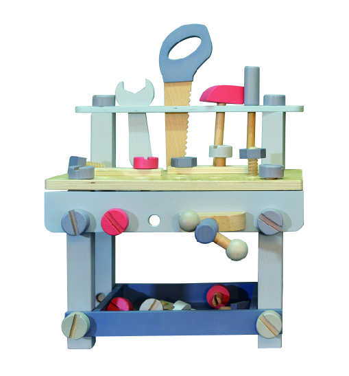 Imagen de Banco de trabajo con herramientas y piezas (colores pastel)