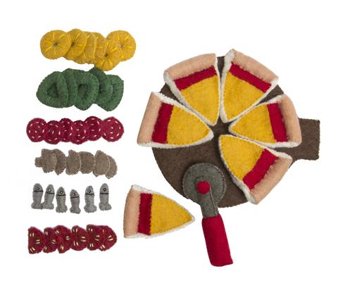 Imagen de Set de Pizza de fieltro de lana Papoose