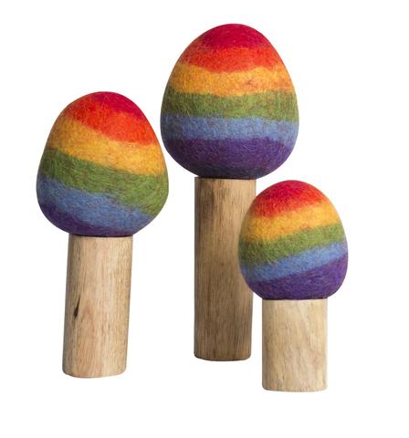 Imagen de Arboles de madera y fieltro (rainbow) Papoose