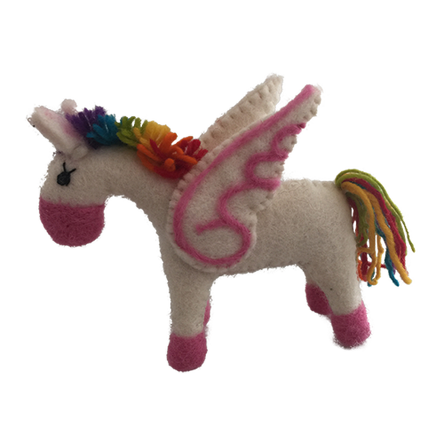 Imagen de Unicornio arcoiris de fieltro Papoose
